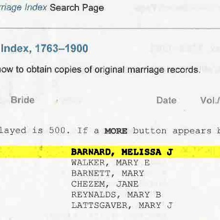 MJ Barnard and J Ricketts marriage license Illinois .jpg