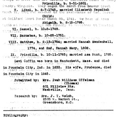 William Coffin genealogy p3 