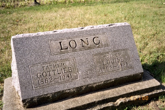 Louise Lorenz Long tombstone 