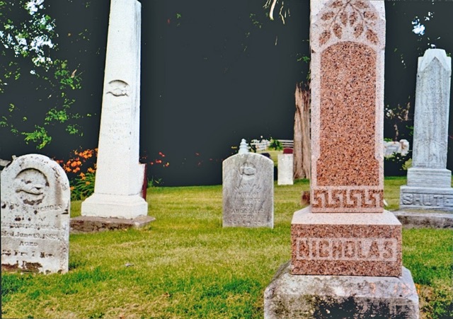 Richard Shute William Nicholas tombstones 