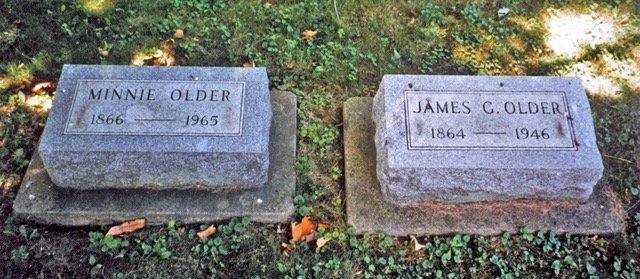 James Grant Older & Wilhelmina F Lorenz tombstones 
