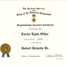 Robert Rickets Sr SAR Certificate .jpg