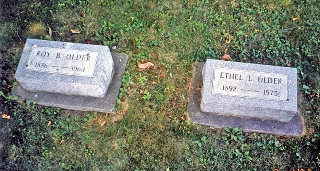 Roy Burton Older Ethel Leona Worth Older tombstones 