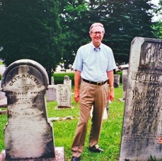 George & Elizabeth Link Fox tombstones 