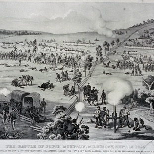 Battle of South Mountain drawing 