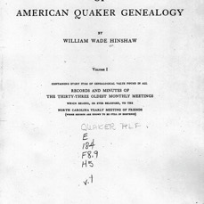 Hinshaw Encyclopedia of Quaker Genealogy 