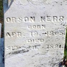 Orson Kerr tombstone