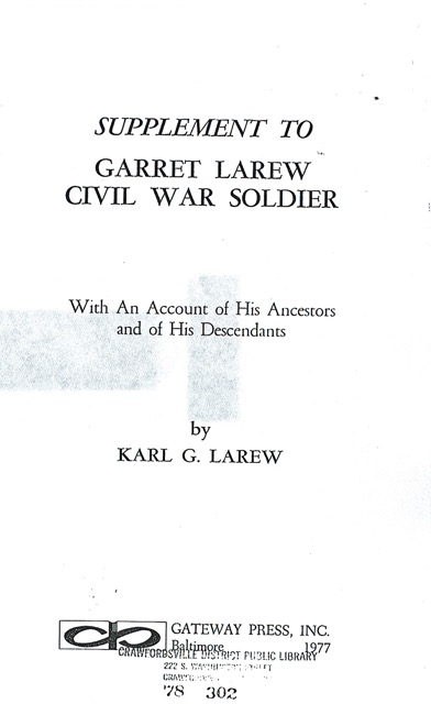 Garret Larew Sup title page 