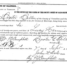 marriage certificate Lucy J Harmison p2 