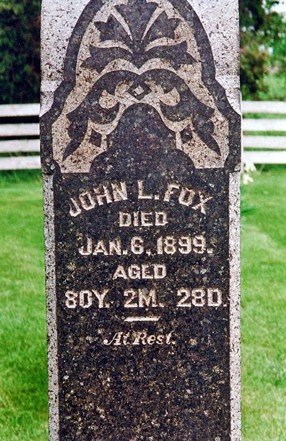 John L Fox tombstone 