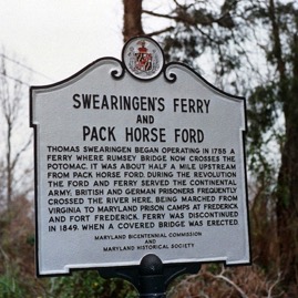 sign at Potomac near Shepherdstown, WV 