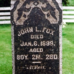 John L Fox tombstone